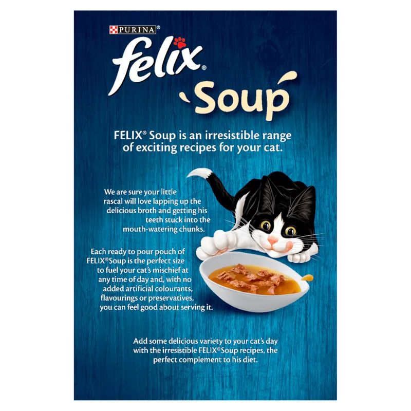 Felix Soup Mixed Variety Fish Selection 6x48g-1